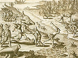 Afbeelding: De Portugezen en de Nederlanders, Malacca 26 augustus 1607